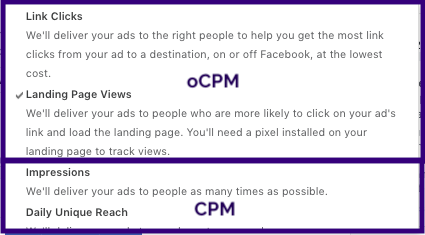 Learn About Facebook oCPM Bidding