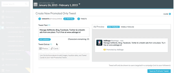 How To Create and Test Promoted Tweets in Bulk with AdStage